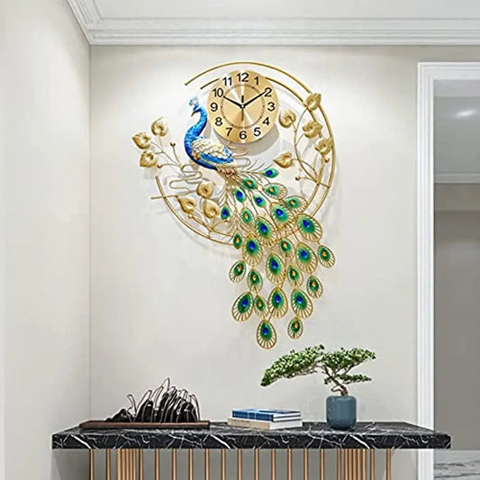 36.6 * 25.6in Modern Wall Clock Luxury Crystal Silent Watch