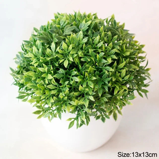 Artificial Bonsai Small Tree Pot Fake Plant Flowers
