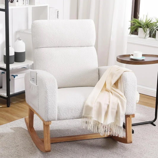 Rocking Chair Nursery, Sherpa Nursing Rocking Armchair