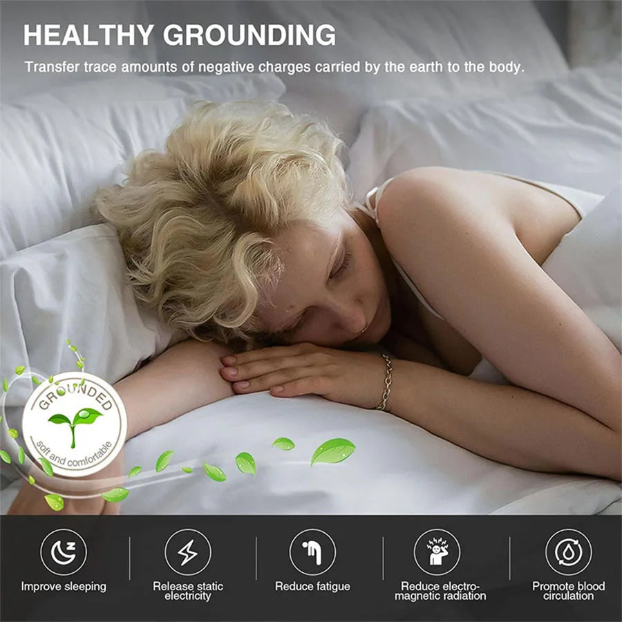 Bed grounding pad, grounding bed sheet, mattress pads