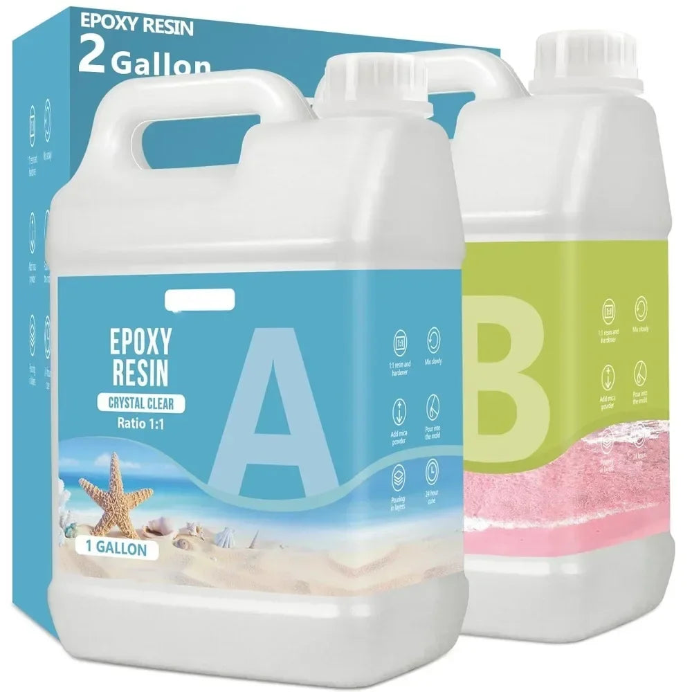 Crystal Clear Epoxy Resin Kit for Jewelry Making and Art Crafts