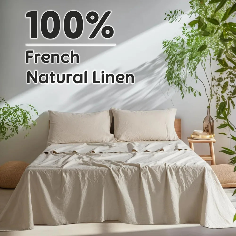100% French Pure Linen Sheets