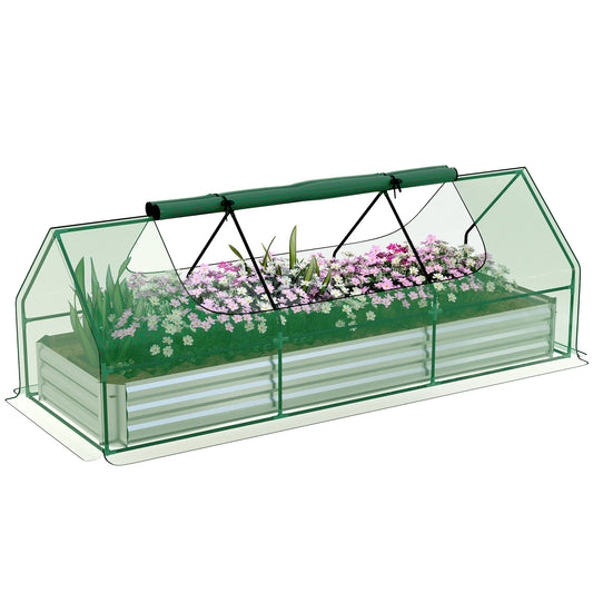 Galvanized Raised Garden Bed with Cover