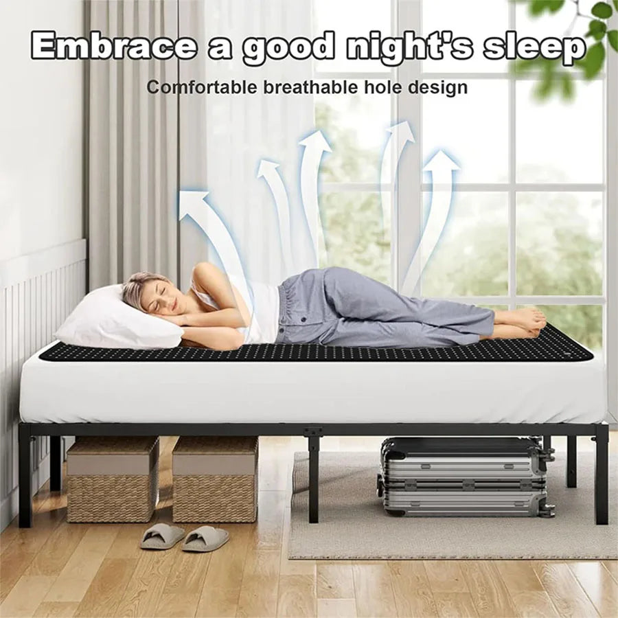 Bed grounding pad, grounding bed sheet, mattress pads